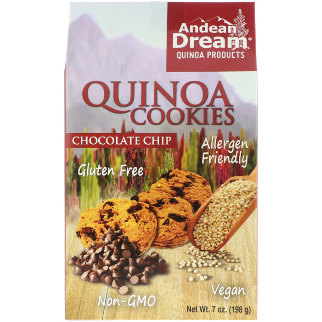 Andean Dream, Печенье с лебедой, шоколадные, 7 унций (198 г)