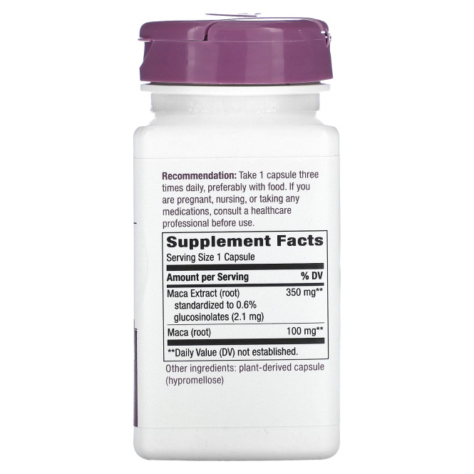 Nature's Way, Экстракт премиального качества, мака, 350 мг, 60 веганских капсул