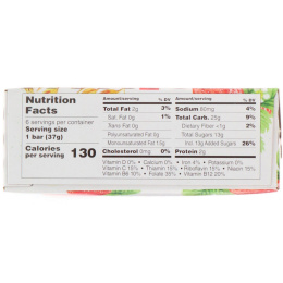 Health Valley, Organic Multigrain Cereal Bars, Strawberry, 6 Bars, 1.3 oz (37 g) Each