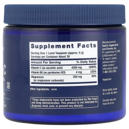 Life Extension, Шипучий витамин C, кристаллы магния, 180 г (6,35 унции)