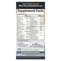 BioSchwartz, мультивитамины для мужчин старше 50 лет, 60 вегетарианских капсул