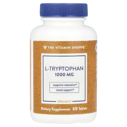 The Vitamin Shoppe, L-триптофан, 1000 мг, 60 таблеток