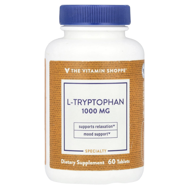 The Vitamin Shoppe, L-триптофан, 1000 мг, 60 таблеток