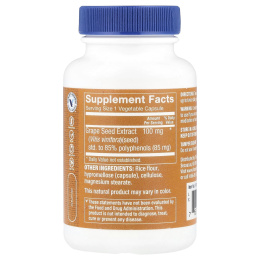 The Vitamin Shoppe, Экстракт виноградных косточек, 100 мг, 120 растительных капсул