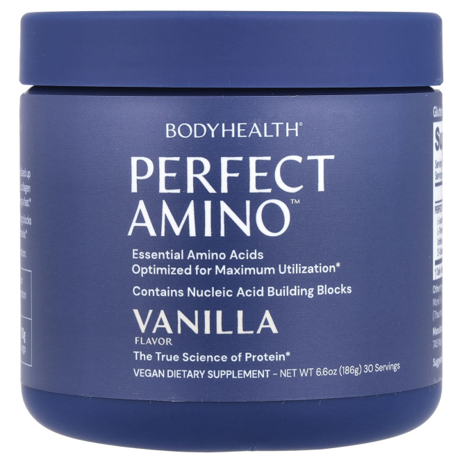 BodyHealth, Perfect Amino ™, ваниль, 186 г (6,6 унции)