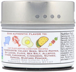 Gustus Vitae, Деликатесная смесь сухих специй, приправа для тихоокеанских морепродуктов, 2,3 унц. (65 г)