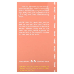 Zimba, полоски для отбеливания зубов, персик, 14 шт.