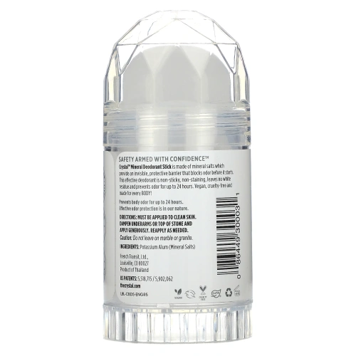 Crystal Body Deodorant, Минеральный твердый дезодорант, Без запаха, 4,25 унц. (120 г)