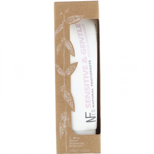 The Natural Family Co., Sensitive & Gentle Natural Toothpaste, Native Rivermint, 3.52 oz (100 g)
