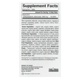 Natural Factors, BioCoenzymated, Метилкобаламин и дибенкозид, 3 000 мкг, 30 жевательных таблеток