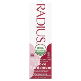 RADIUS, Органическая зубная паста-гель, гвоздика и кардамон, 3 унц. (85 г)