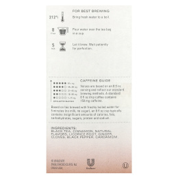 TAZO, Black Tea, чай с тыквенными специями, 20 чайных пакетиков, 50 г (1,76 унции)