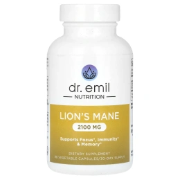 Dr. Emil Nutrition, Lion's Mane Smart Shrooms, 2100 мг, 90 растительных капсул