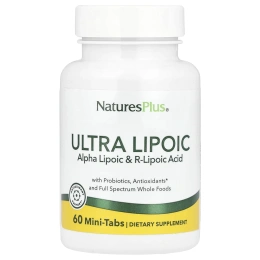 Nature's Plus, Ультра Липоевая, 60 мини-таблеток