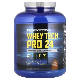 BodyTech, Whey Tech Pro 24, насыщенный шоколад, 2,27 кг (5 фунтов)