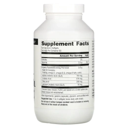 Source Naturals, Масло льна и примулы, 1300 мг, 180 мягких капсул