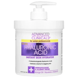 Advanced Clinicals, Гиалуроновая кислота для мгновенного увлажнения кожи, 454 г (16 унций)