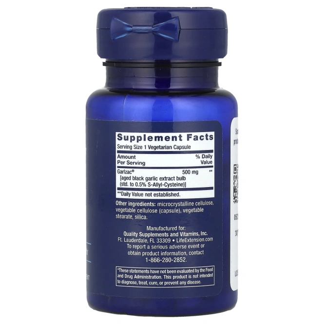 Life Extension, Aged Black Garlic, 30 Vegetarian Capsules