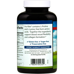 Carlson Labs, Pro•Rite, Пролин и Лизин, 180 таблеток