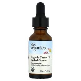 Sky Organics, сыворотка для ресниц с органическим касторовым маслом, 30 мл (1 жидк. унция)