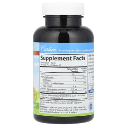 Carlson Labs, Kids, Жевательный витамин C, Натуральный мандариновый вкус, 250 мг, 60 таблеток