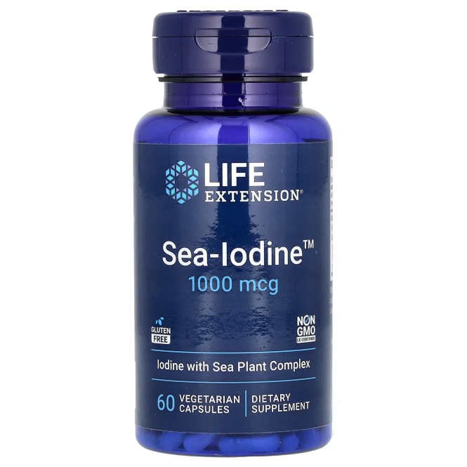 Йод Life Extension Sea-Iodine 1000 mcg 60 veg capsules