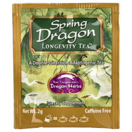 Dragon Herbs, Весенний чай Longevity Tea™, без кофеина, 20 чайных пакетиков, 40 г (1,8 унции)