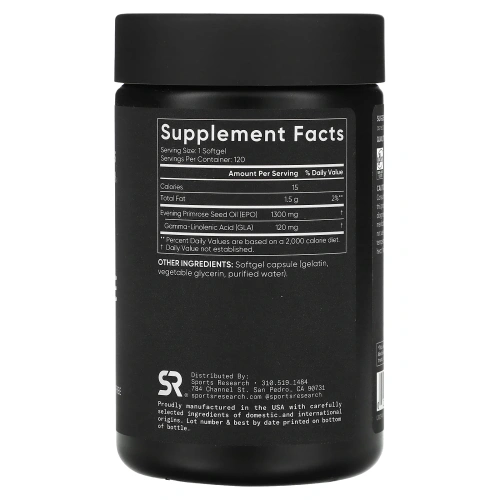Sports Research, Ослинник, 1300 мг, 120 мягких желатиновых капсул с жидкостью