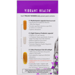 Vibrant Health, Trilogy Women, Daily Power Packs, версия 2.0, 30 пакетиков