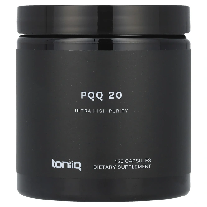 Toniiq, PQQ 20, 120 капсул (20 мг на капсулу)