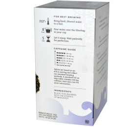 Tazo Teas, Черный чай с бергамотом, 20 пакетиков, 1,7 унции (49 г)