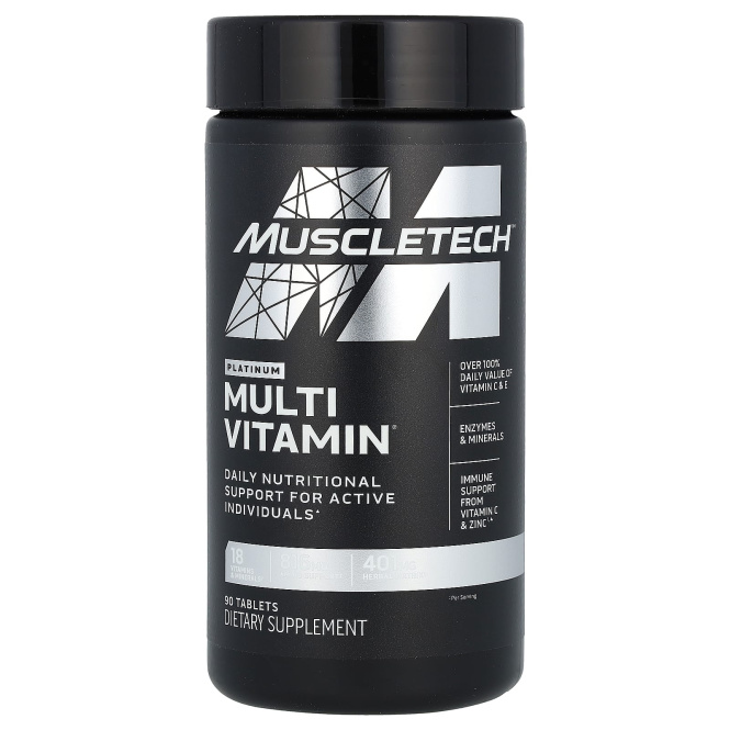 Muscletech, Platinum, мультивитамины, 90 таблеток