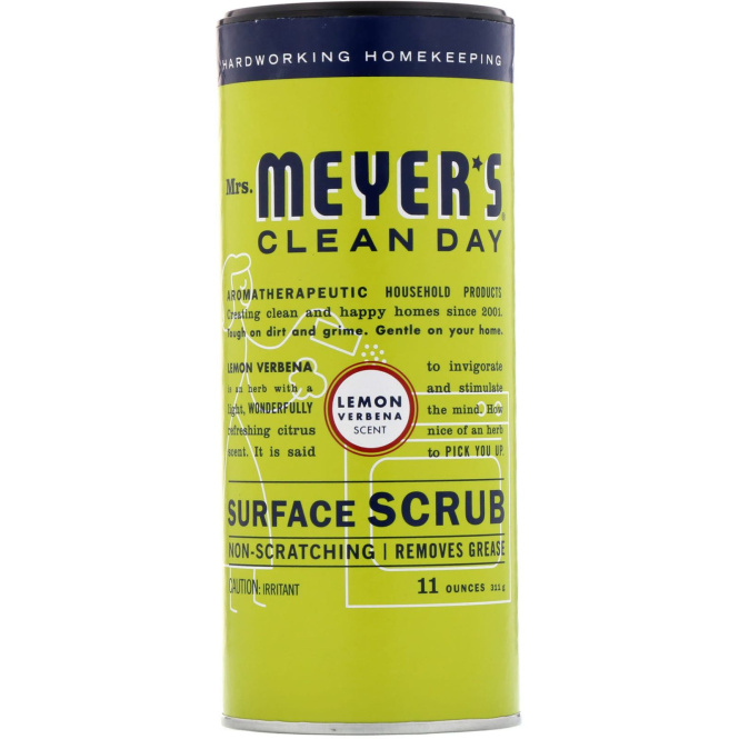 Mrs. Meyers Clean Day, Скраб для очистки поверхности, с лимонной вербеной, 11 унций (311г)