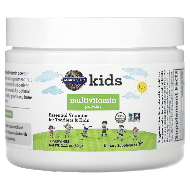 Garden of Life, Kids Multivitamin 2.11 oz (60 g) Powder