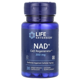 Life Extension, регенератор NAD и клеток, 300 мг, 30 вегетарианских капсул