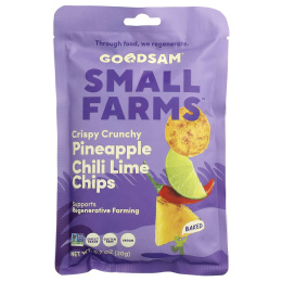 GoodSam PBC, Sweet Farms™, хрустящие чипсы, ананас, чили и лайм, 20 г (0,7 унции)