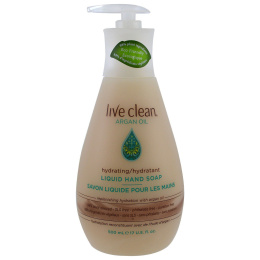 Live Clean, Увлажняющее жидкое мыло для рук, аргановое масло, 17 жидк. унц. (500 мл)
