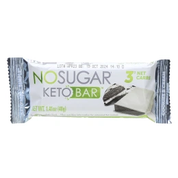No Sugar Company, Keto Bar™, печенье и крем, 12 батончиков, по 40 г (1,41 унции)
