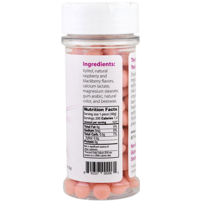 Xyloburst, Ягодные мятные конфеты, 200 штук, 4,23 унции (120 г)