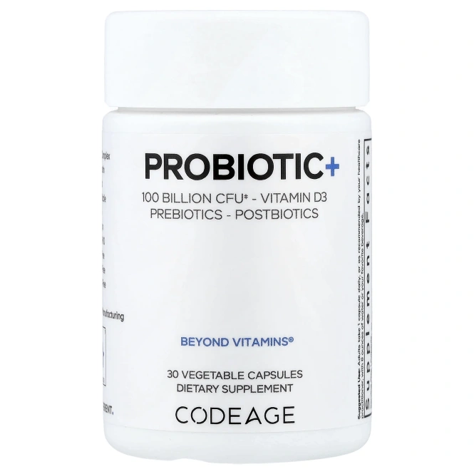 Codeage, Probiotic+, 30 растительных капсул
