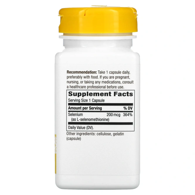 Nature's Way Selenium (Селен) 200 мкг, 100 капсул