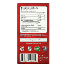 Vitamin Bounty, Burn On Keto, Calorie Burning Thermogenic, 60 Capsules