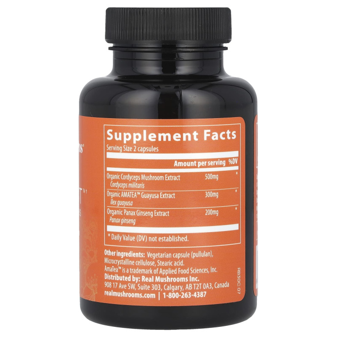 Real Mushrooms, Realboost, грибы и травы`` 60 капсул