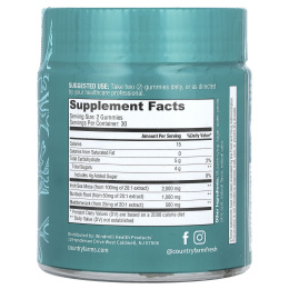 Country Farms, жевательные таблетки с ирландским морским мхом, со вкусом зеленого яблока, 60 шт.