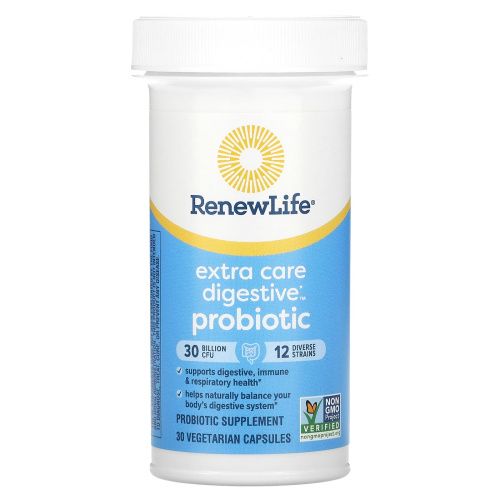 Renew Life, Ultimate Flora Extra Care Probiotic, 30 млрд КОЕ, 30 вегетарианских капсул