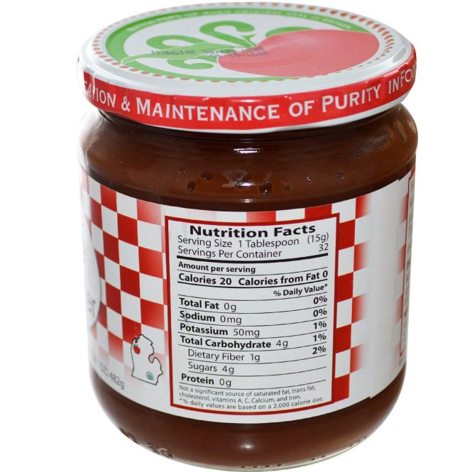 Eden Foods, Органическое яблочное повидло, 17 унций (482 г)