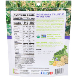 Made in Nature, Чипсы из органической капусты кале, Суперснеки, Розмарин и трюфель, 2 унц. (57 г)