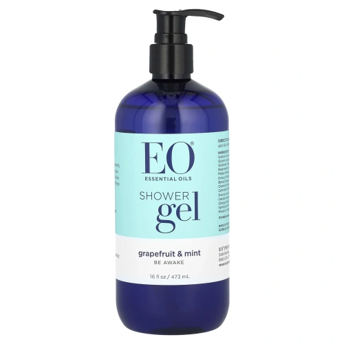 EO Products, Восстанавливающий гель для душа, грейпфрут и мята, 16 жидких унций (473 мл)