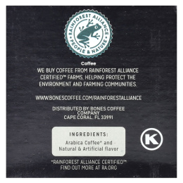 Bones Coffee Company, Salty Siren, кофейные чашки, мокко с морской соленой карамелью, 12 чашек по 10 г (0,35 унции)