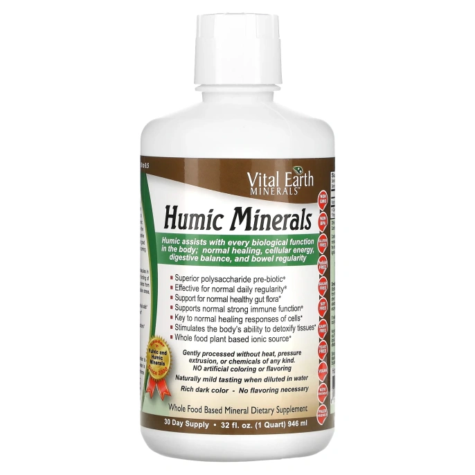Vital Earth Minerals, Гуминовые минералы, 32 жидких унции (946 мл)